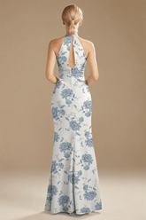 Elegant Blue Floral Bridesmaid Dresses for Any Wedding Scene—Timeless Style & Comfort - Blue Floral - PromDressClub